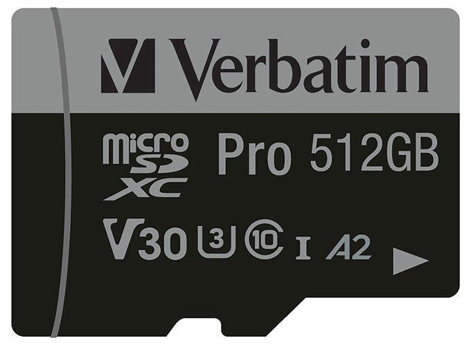 MicroSDXC Speicherkarte 512 GB Class 3 (U3) Klasse 10 Pro 