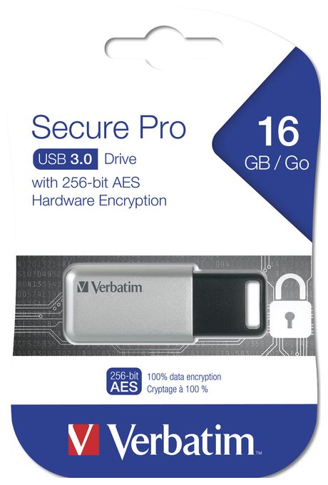 USB Typ-A Stick 16 GB  Secure Pro (Silber) 