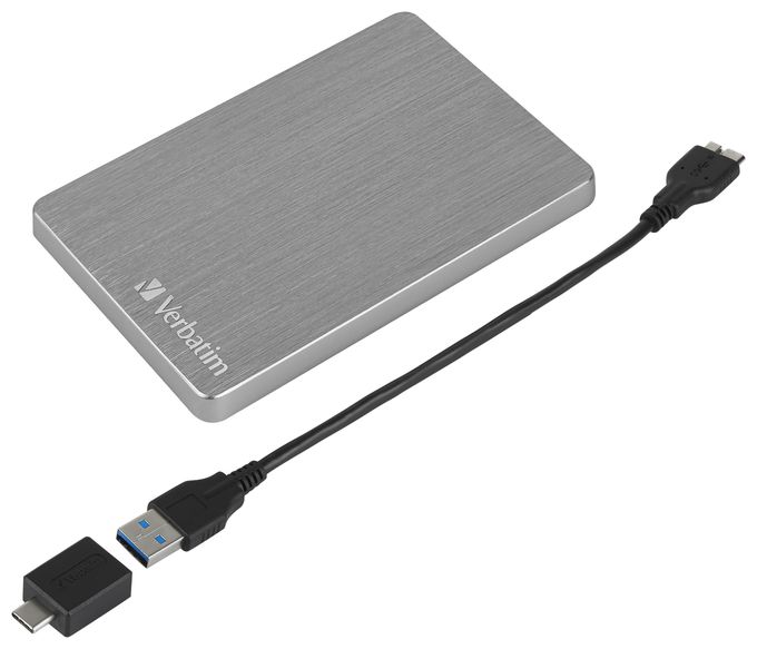 1 TB externe Festplatte 2.5"  Store 'n' Go Alu Slim Portable (Grau) 