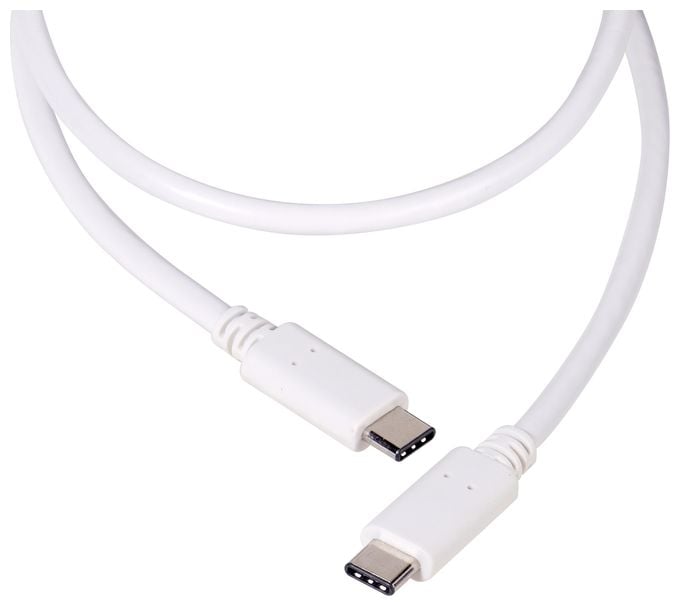 Stecker USB C auf USB C 2 m  62251 (Weiß) 