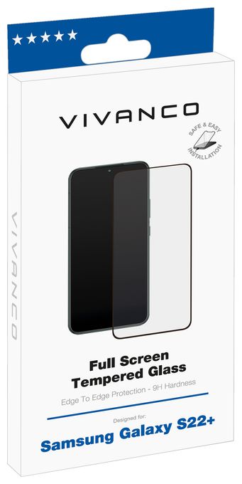 Klare Bildschirmschutzfolie gehärtetes Glas 9H für  Samsung Galaxy S22 Plus Schmutzabweisend, Schlagfest, Ölbeständig, Kratzresistent, Splitterfrei 63092 