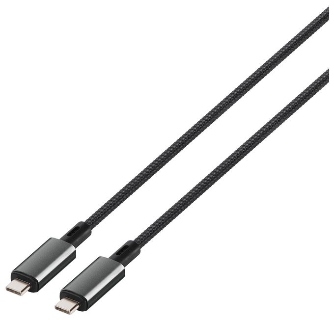 40 Gbit/s Stecker USB C auf USB C bis 240 W 1 m  64014 (Schwarz) 