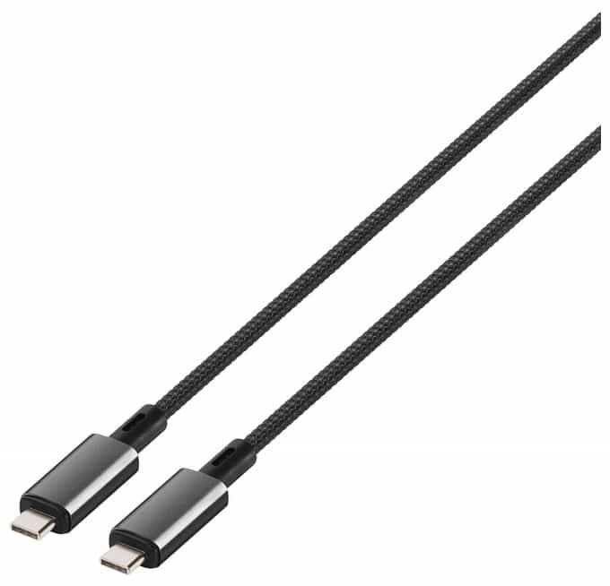 40 Gbit/s Stecker USB C auf USB C bis 240 W 2 m  64015 (Schwarz) 