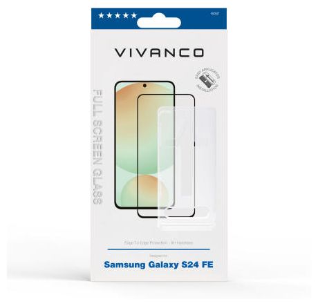 Klare Bildschirmschutzfolie Glas 9H für  Samsung Galaxy S24 FE Stoßfest, Schmutzabweisend, Schlagfest, Kratzresistent 64347 