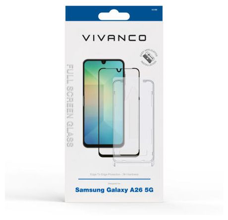 Klare Bildschirmschutzfolie Glas 9H für  Samsung Galaxy A26 5G Stoßfest, Schmutzabweisend, Schlagfest, Kratzresistent 64488 