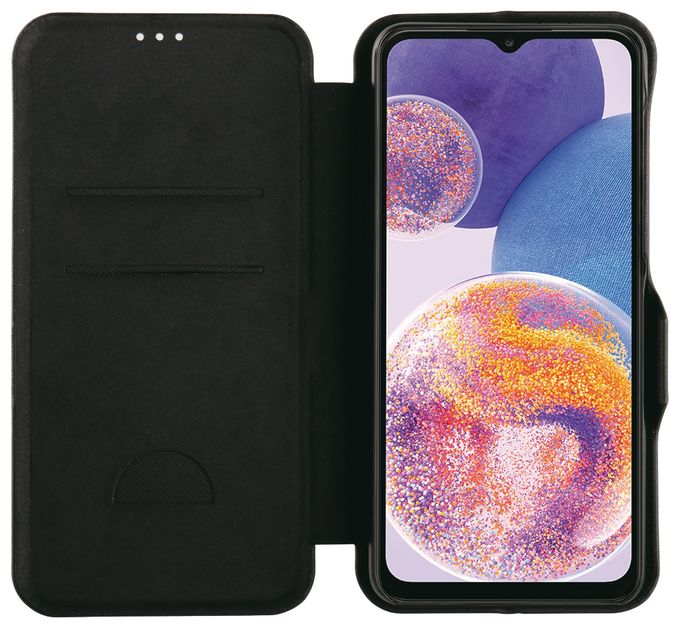 Geldbörsenhülle für Samsung Galaxy A23  Casual Wallet (Schwarz) 