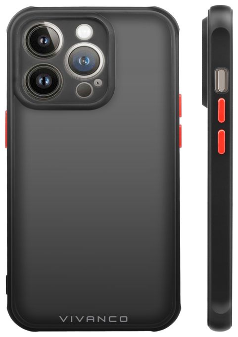 Cover für Apple iPhone 14 Pro (Schwarz, Durchscheinend) Frosted 