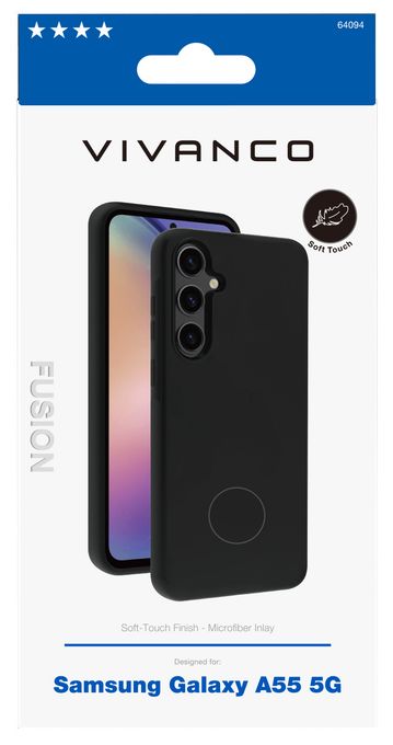 Cover für Samsung Galaxy A55 5G  Fusion (Schwarz) 