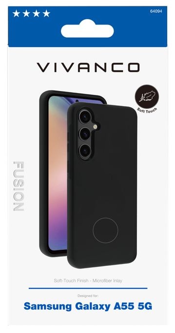 Cover für Samsung Galaxy A55 5G  Fusion Cover (Schwarz) 