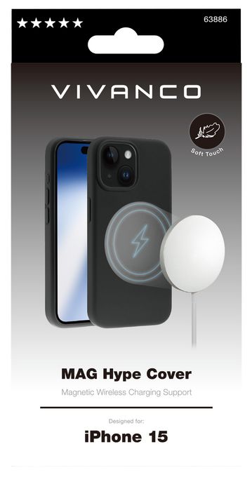 Cover für Apple iPhone 15  Mag Hype (Schwarz) 