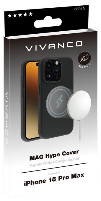 Cover für Apple iPhone 15 Pro Max  Mag Hype (Schwarz) 