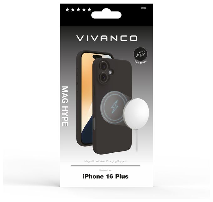 Cover für Apple iPhone 16 Plus  Mag Hype (Schwarz) 
