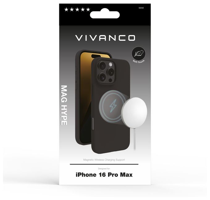 Cover für Apple iPhone 16 Pro Max  Mag Hype (Schwarz) 