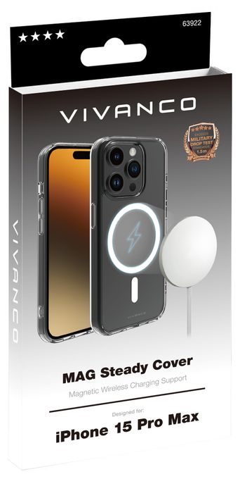 Cover für Apple iPhone 15 Pro Max  Mag Steady (Transparent) 