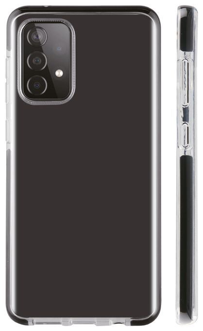 Cover für Samsung Galaxy A33 (Schwarz, Transparent) Rock Solid 