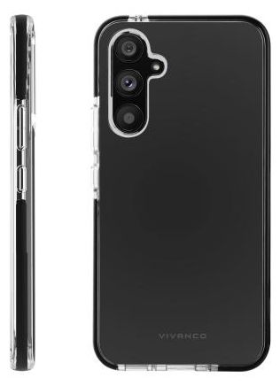 Cover für Samsung Galaxy A34 5G (Schwarz, Transparent) Rock Solid 