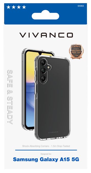 Cover für Samsung Galaxy A15 5G  Safe and Steady (Transparent) 