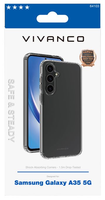 Cover für Samsung Galaxy A34 5G  Safe and Steady (Transparent) 