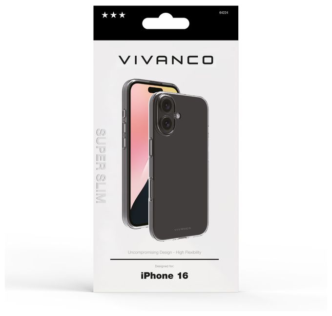 Cover für Apple iPhone 16  Super Slim (Transparent) 