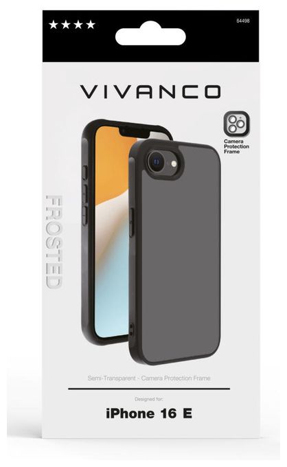 Cover für Apple iPhone 16e (2025) (Schwarz, Transparent) Super Slim 