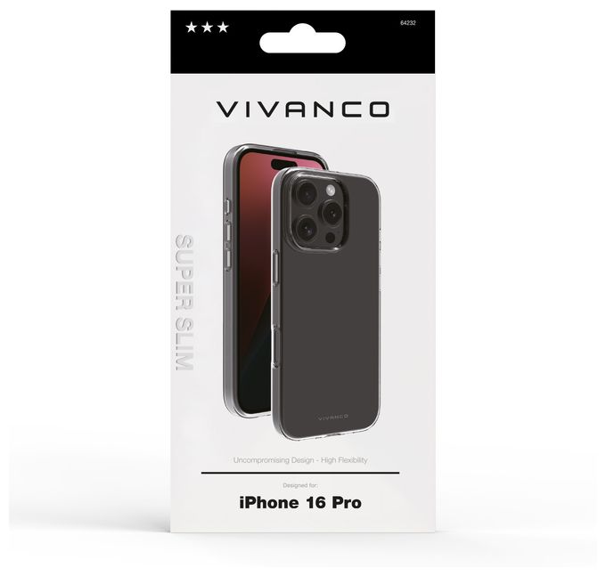Cover für Apple iPhone 16 Pro  Super Slim Cover (Transparent) 