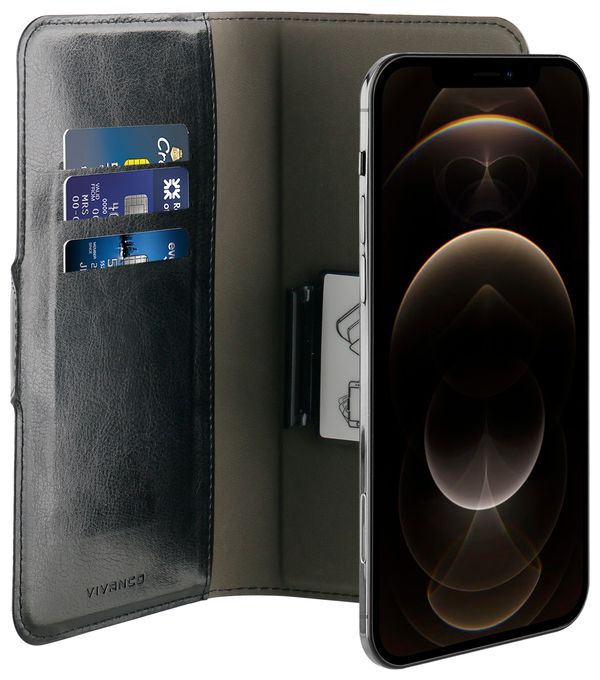 Geldbörsenhülle für Universal  Universal Book Case (Schwarz) 