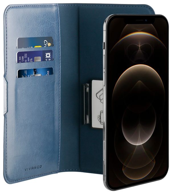 Geldbörsenhülle für Universal  Universal Book Case (Blau) 