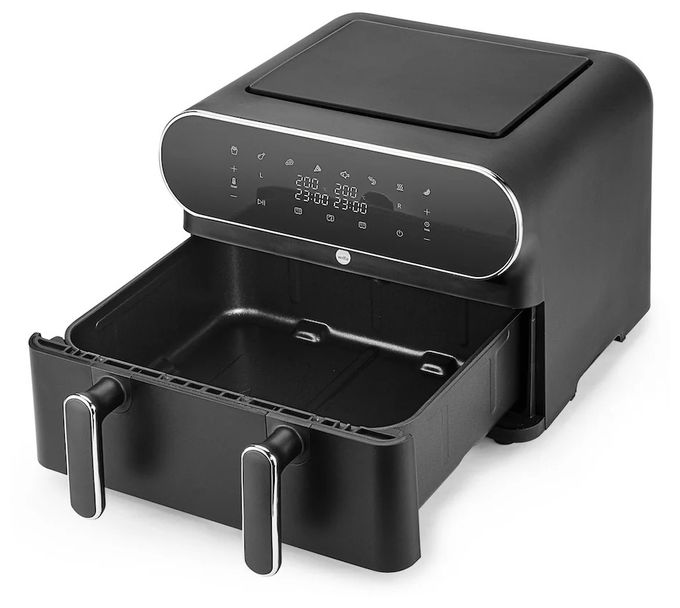 Doppel Heißluftfritteuse 11 l  AF-2x50 Dual (Schwarz) 