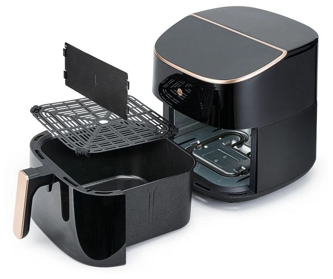 Heißluftfritteuse 8 l 2000 W  AFD-80 Dualfry Split (Schwarz) 