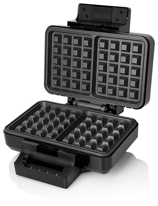 Waffeleisen quadratisch für 2 Waffel(n) 1000 W BW-1000B 