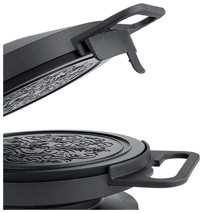 Waffeleisen rund für 1 Waffel(n) 1000 W CC2B-1000 Saga 