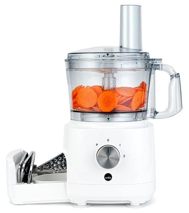 1000 W Küchenmaschine 1,2 l  FP2-1000W (Transparent, Weiß) 