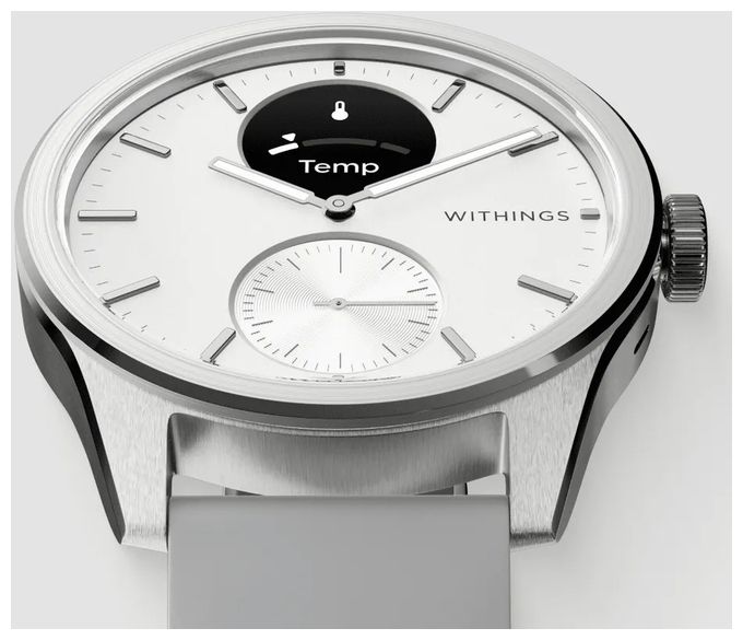 Hybrid 42 mm Smartwatch Rund 282 ppi  ScanWatch 2 (Edelstahl) 