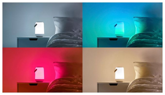 LED Multi Akku Tischleuchte RGBW 