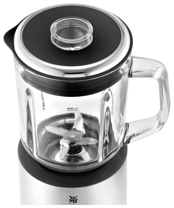 0,8 l Standmixer 5 Geschwindigkeiten 400 W (Schwarz, Edelstahl, Transparent) KÜCHENminis 