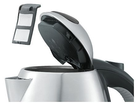 1,2 l Wasserkocher 2400 W  Stelio (Schwarz, Edelstahl) 