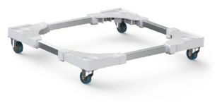  220768 Möbelroller + Untergestell Base Roll für Waschmaschine/Trockner (Weiß) 