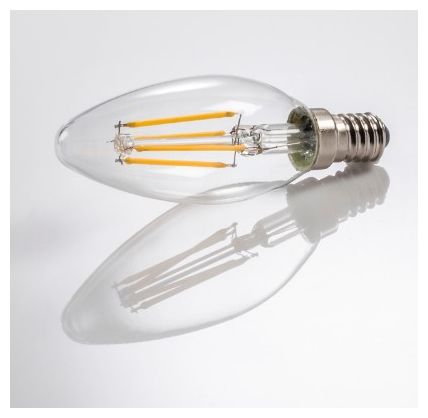 LED Lampe Kerze E14 EEK: E 470 lm Warmweiß (2700K) entspricht 40 W Dimmbar 112821 