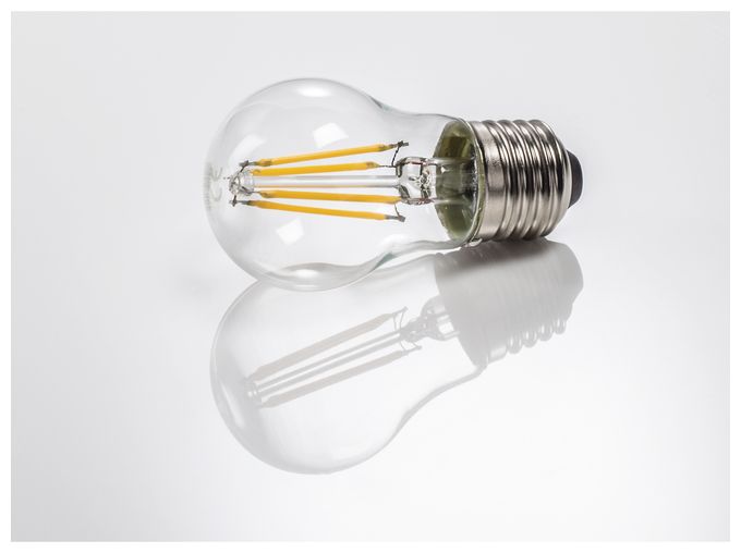 LED Lampe Globe E27 EEK: E 470 lm Warmweiß (2700K) entspricht 40 W 112834 