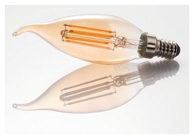 LED Lampe Kerze E14 EEK: F 400 lm Ultra-Warmweiß(2400K) entspricht 35 W 112841 
