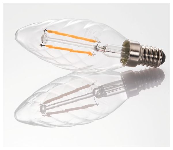 LED Lampe Verdrehte Kerze E14 EEK: F 250 lm Warmweiß (2700K) entspricht 25 W 112843 