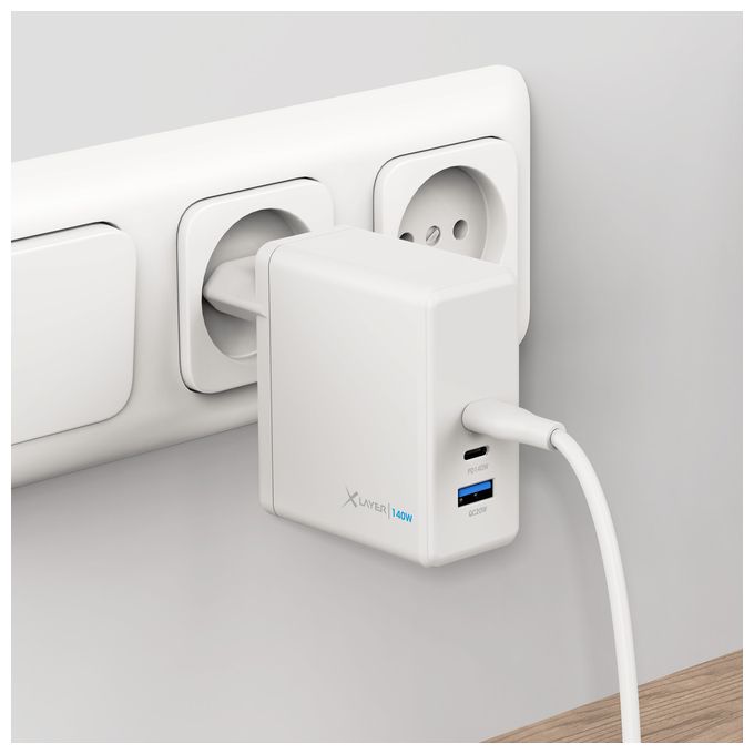 220356 Schnellladegerät max. 140W, 2xUSB-C, 1xUSB-A 