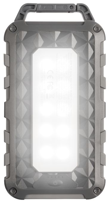 20W Fuel Series Solar Charger 10.000 inkl. 20W USB-C PD & 2x USB 3.0, 1,2W Solarmodul, Taschenlampe, spritzwassergeschützt, Grau/Dunkelgrau 
