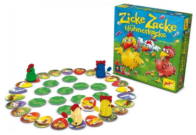 Brettspiel bis zu 4 Spielern ab 4 Jahr(e) 19981 Zicke Zacke Hühnerkacke 