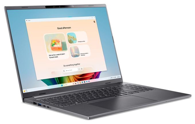 WUXGA Notebook 40,6 cm (16 Zoll) 1920 x 1200 Pixel 1 TB SSD Windows 11 Home Qualcomm Snapdragon max. 3 GHz  Aspire AI A16-11M-X4RP (Grau) 