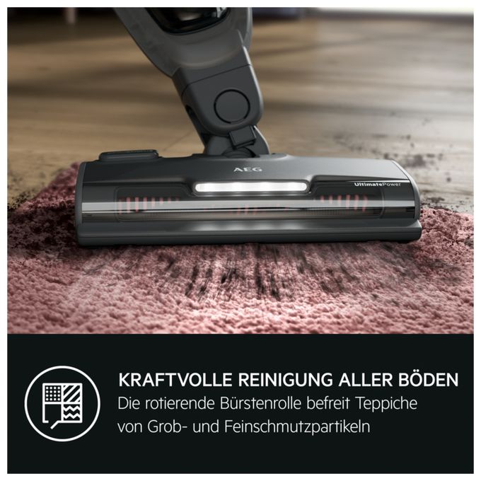 Handstaubsauger Beutellos bis 45 min Laufzeit 18 V  AS52AB18UG Animal 5000 (Grau) 