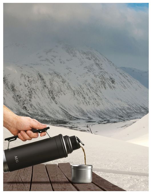 ATHJ02 Thermosflasche 1 l (Schwarz) 