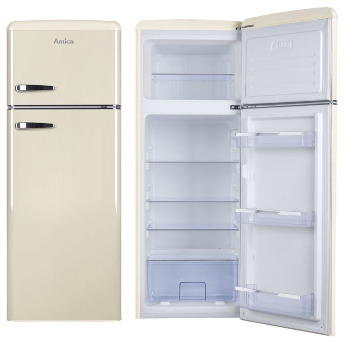 162 l / 44 l Kühl-Gefrierkombi freistehend 144 kWh Jahr  DTR374190B (Beige) 