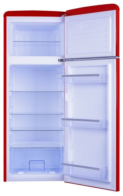 162 l / 44 l Kühl-Gefrierkombi freistehend 144 kWh Jahr  DTR374190R (Rot) 