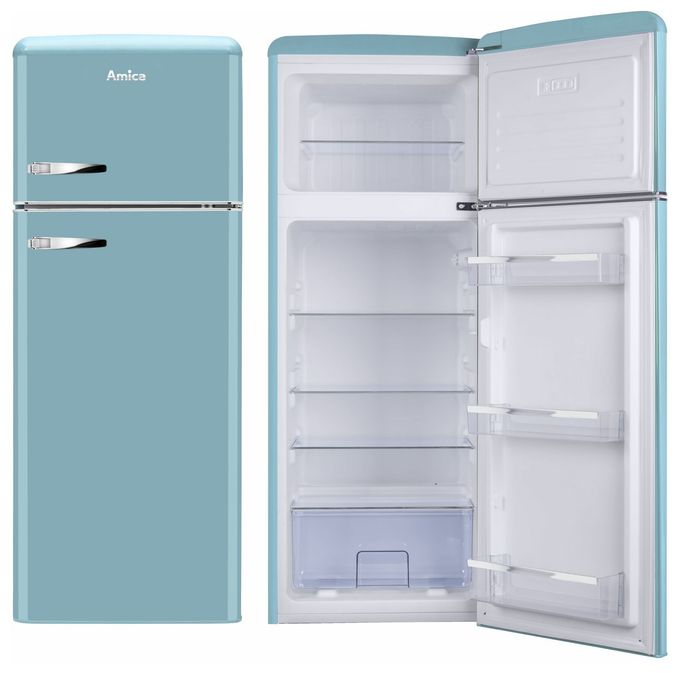 162 l / 44 l Kühl-Gefrierkombi freistehend 144 kWh Jahr  DTR374190T (Türkis) 